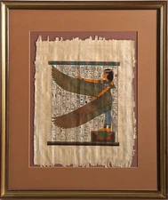Unknown Artist, Egyptian Papyrus III, Gouache on handmade paper