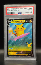 Surfing Pikachu V Holo 2021 Celebrations 008/025 PSA 8 Pokémon TCG  Newly Graded on eBay