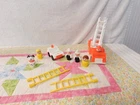 Vintage Fisher Price Little People Fire Truck, Fire Chief Car, Dog, People & Mor