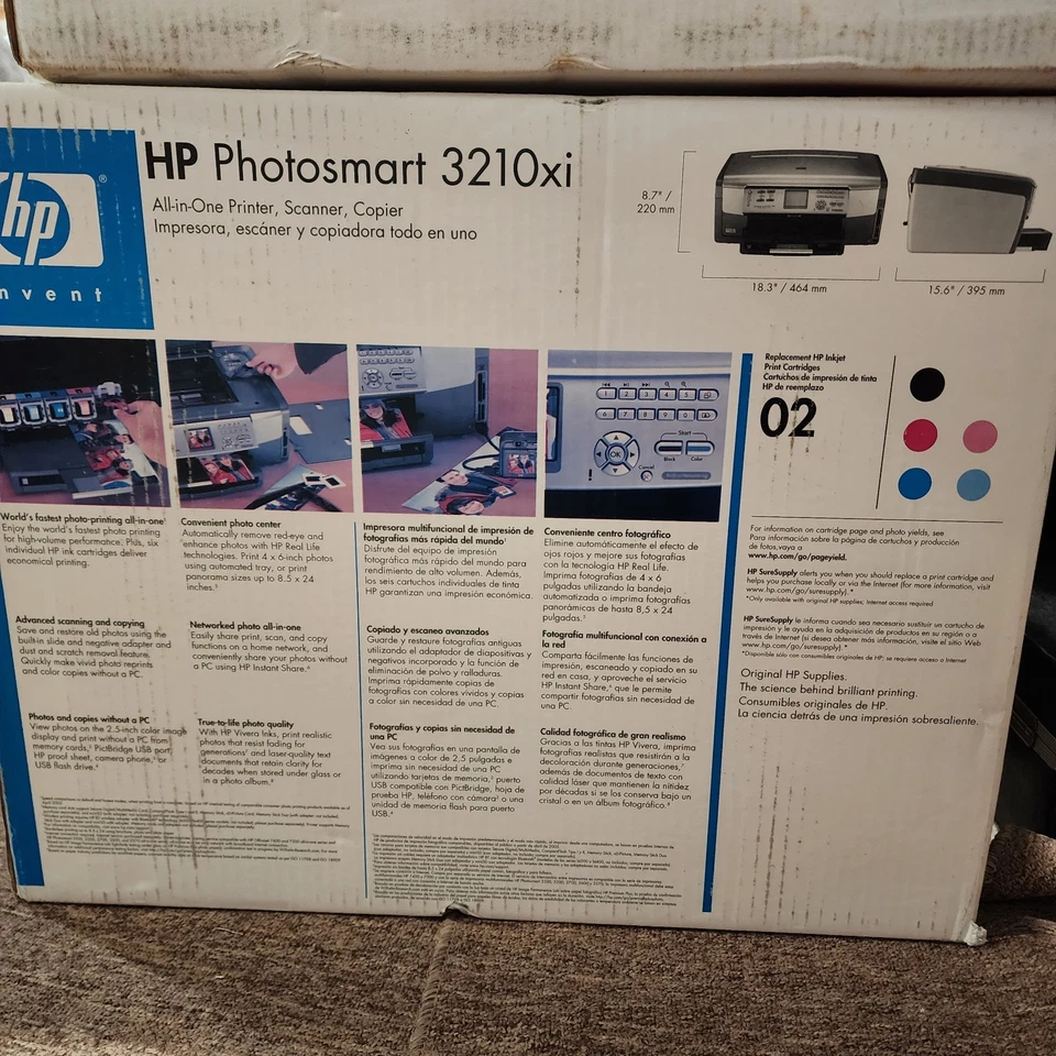 HP Photosmart 3210xi All In One Printer Copier Scanner - Image 2 of 4