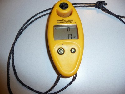 Flytech Windwatch...measures wind speeed in mph, kpm, beaut, kts, m/s.
