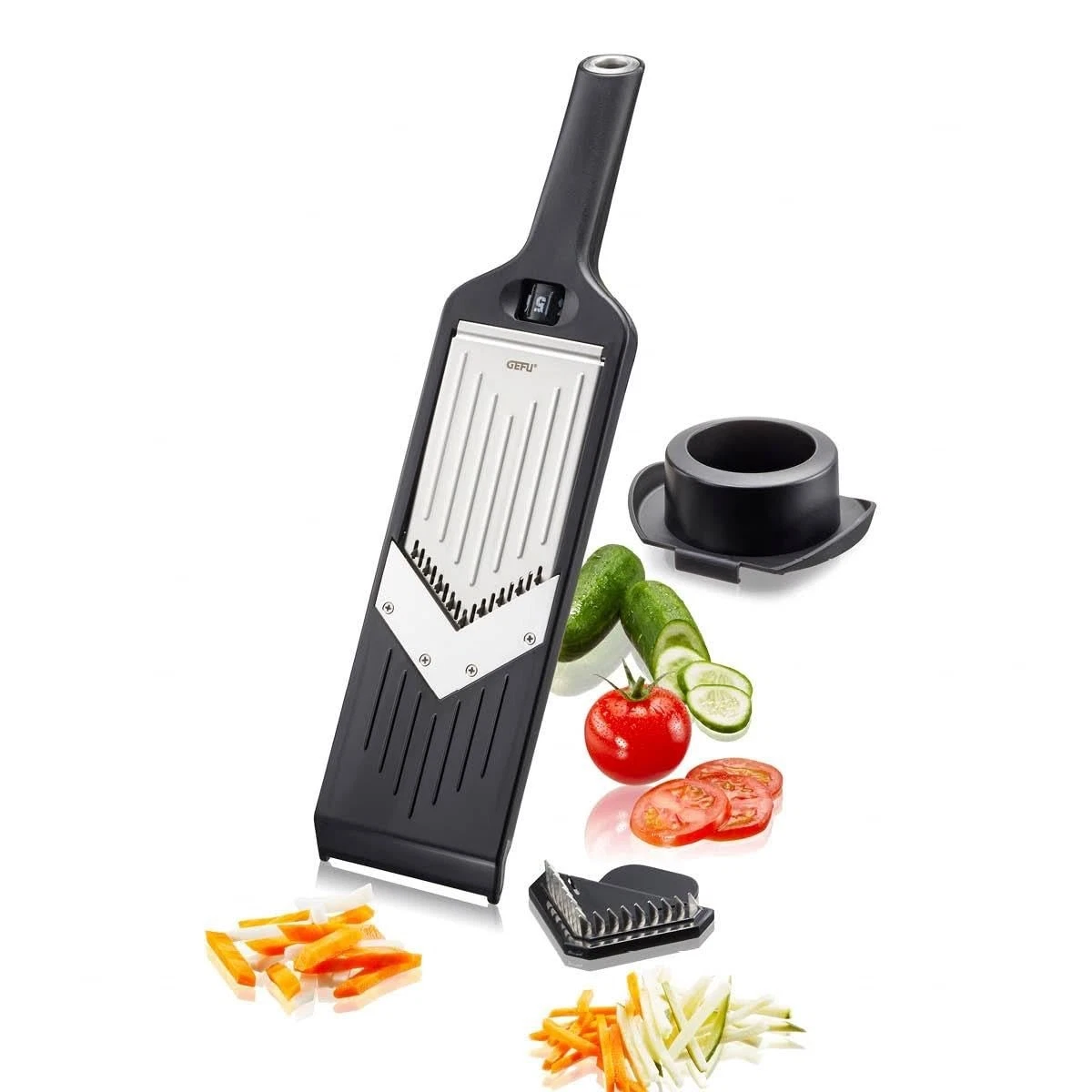 GEFU VIOLI® 2.0 V-Slicer Julienne - Adjustable Vegetable Slicer with Julienne Bl