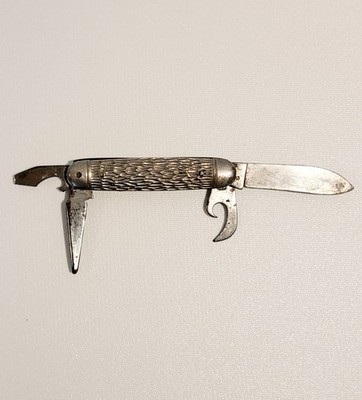 VTG 4-BLADE KAMP KING POCKETKNIFE MADE BY IMPERIAL, PROVIDENCE, RI, USA