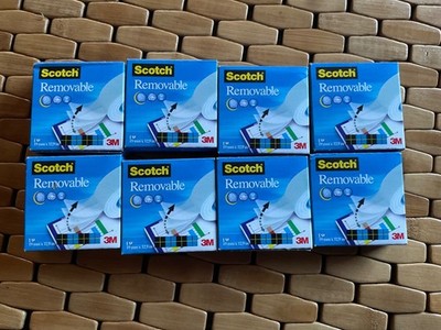Scotch Removable Klebefilm matt 19,0 mm x 33,0 m - 8 Rollen