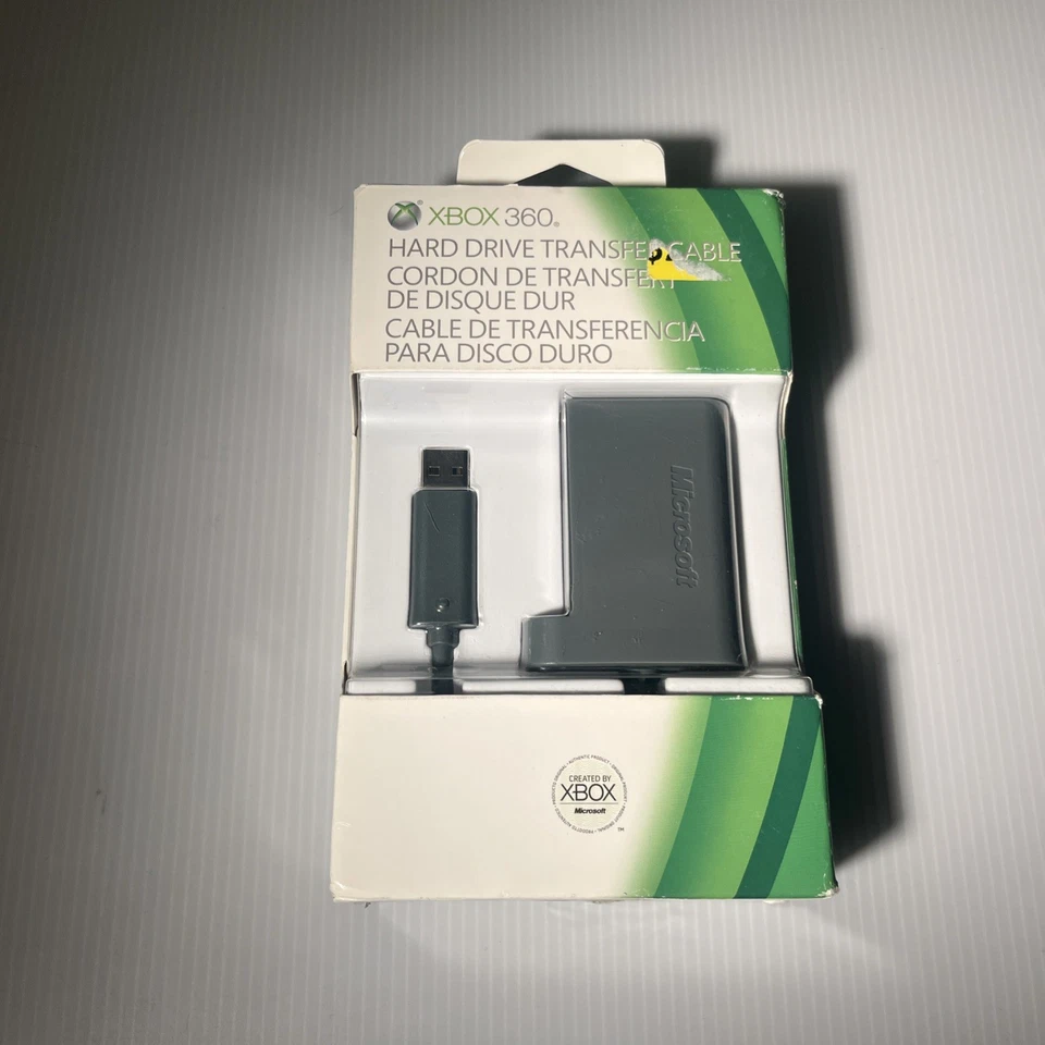 Cable de transferencia de disco duro de datos genuino Microsoft Xbox 360 Foto 2 de 4