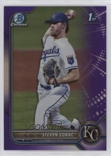 2022 Bowman Draft Chrome Purple Refractor 149/250 Steven Zobac #BDC-101 12zm