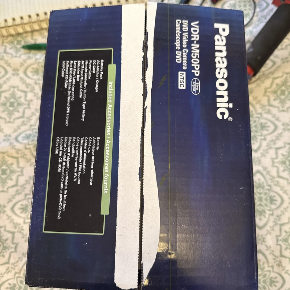 NEW Panasonic Camcorder Model VDR-M50PP VDR M50PP New Open Box DVD VIDEO CAMERA - Image 3 of 4