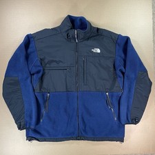 Vintage The North Face Denali Full Zip Jacket Polartec Fleece Blue Black Mens XL