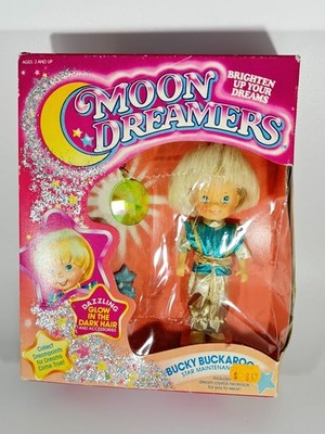 Moon Dreamers Vintage 1986 Bucky Buckaroo Glow In Dark Toy Doll Star Maintenance