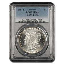 1887-S MS-63 PCGS (VAM-2, S/S, Top-100)