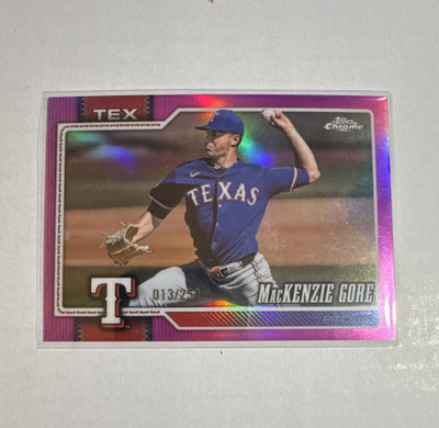 Topps 2026 Topps Chrome MacKenzie Gore Texas Rangers Pink /250 #41