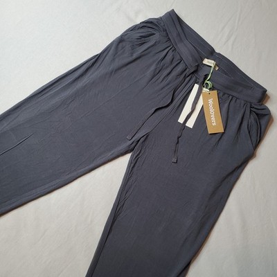Woolovers Women's Size S NWT Tapered Soft Jersey Trouser Mid Grey J279L