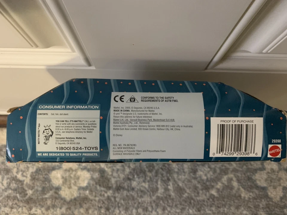 Muñeca Barbie Disney Little Mermaid 2000 vacaciones junto al mar nueva en caja 29398 Foto 2 de 3