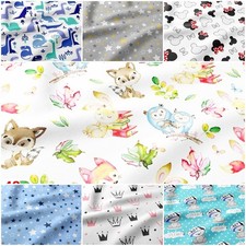 100% COTTON COT BED FITTED SHEET 70x140  60x120cm COVER PRINTED PATTERNED BABY 
