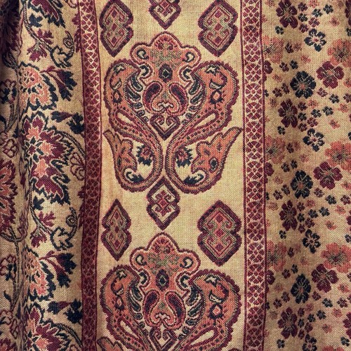 Brown Black Gold Pashmina Shawl Wrap Scarf 28" X 70" - Picture 2 of 5