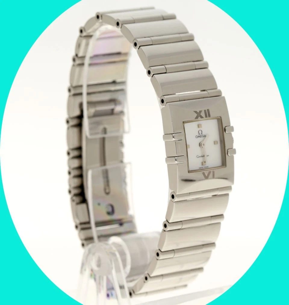Omega — Omega Constellation Ladies Quadra SS Quartz Watch MOP Dial 19MM