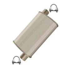 Stainless Steel Center Exhaust Muffler fits: 2006-2010 Dodge Charger 2.7L 3.5L