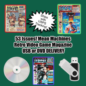 53 ISSUES! Mean Machine Sega Video Game Magazine  On USB or DVD