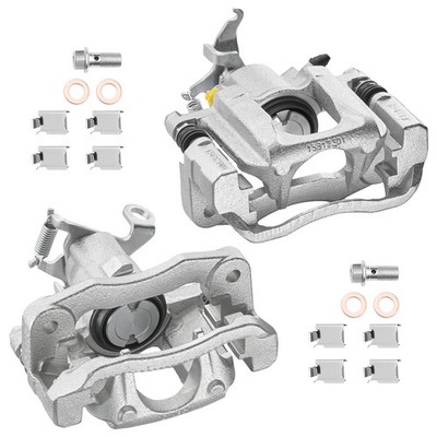 Set of 2 Rear Left Right Brake Calipers w/ Bracket Fits Dodge Journey 2009-2012