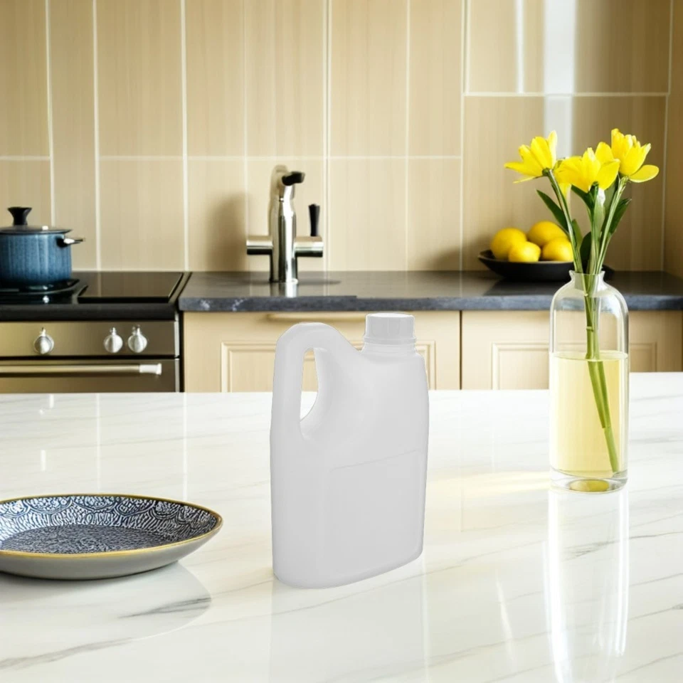  2 Stück Getränkebehälter aus Kunststoff mit Griff und Deckel, 2 l, leere - Bild 3 von 4