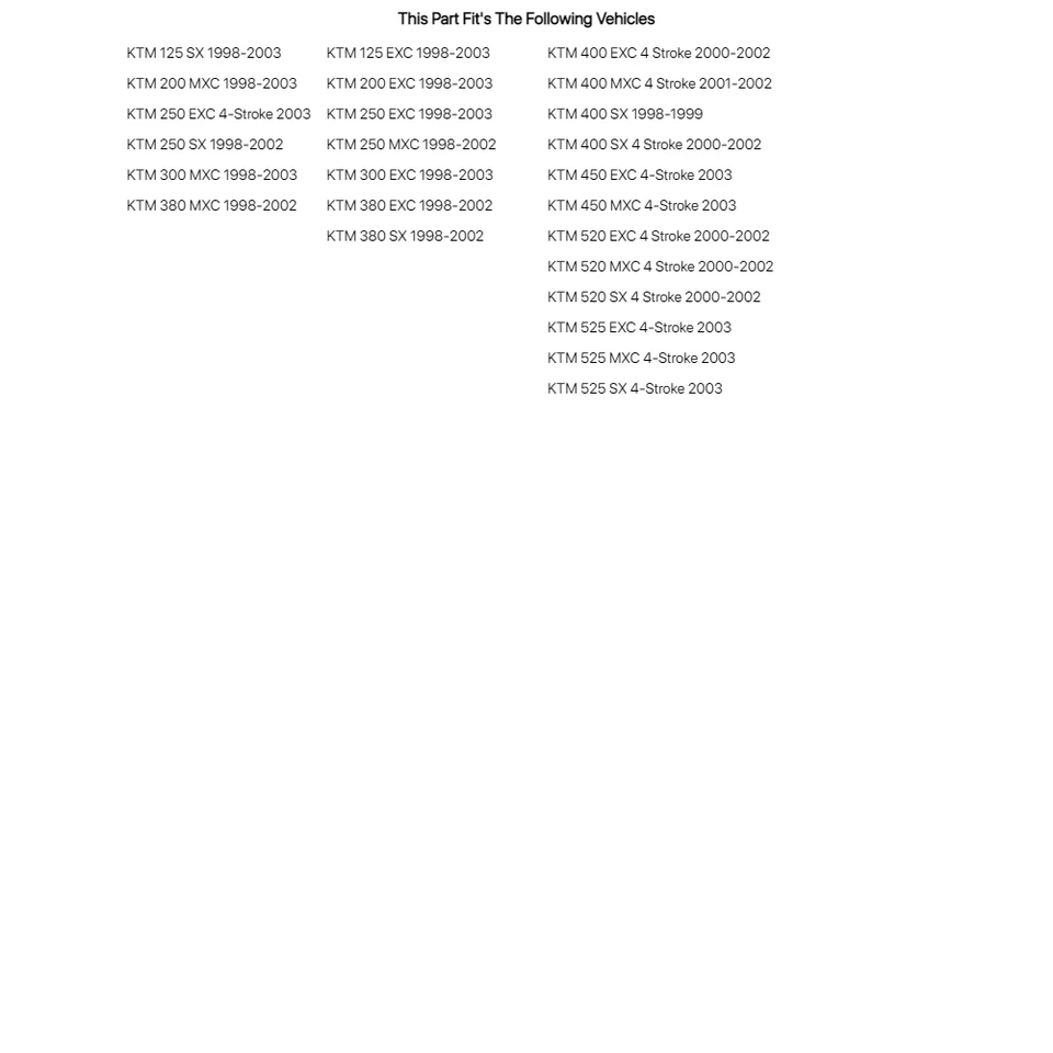 Acerbis Rear Fender KTM Orange For KTM 400 EXC 4 Stroke 2000-2002 - Изображение 4 из 4