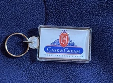 Vintage E & J Cask and Cream Brandy Liquor Alcohol Keyring Keychain