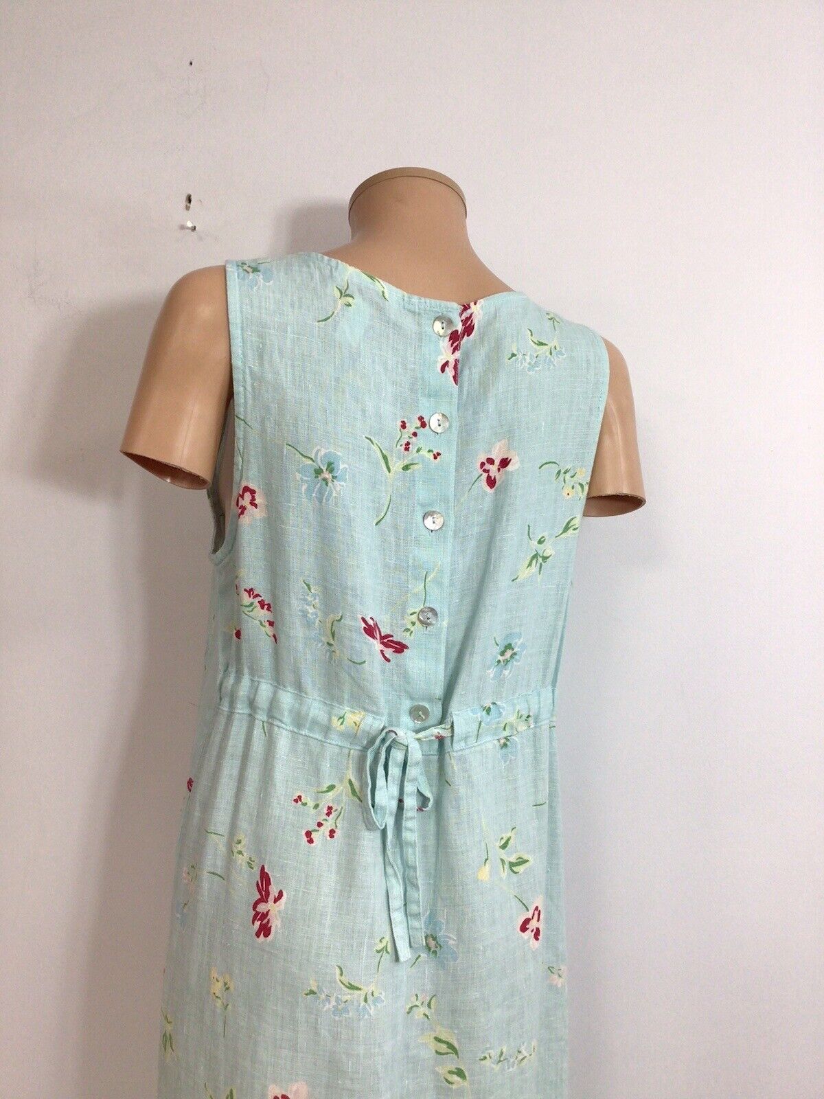 Talbots Floral Linen Dress Womens Small - image 4