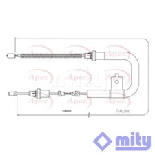 Fits Nissan Micra 1.0 1.2 1.5 dCi Hand Brake Cable Rear Left Mity 36531AX600