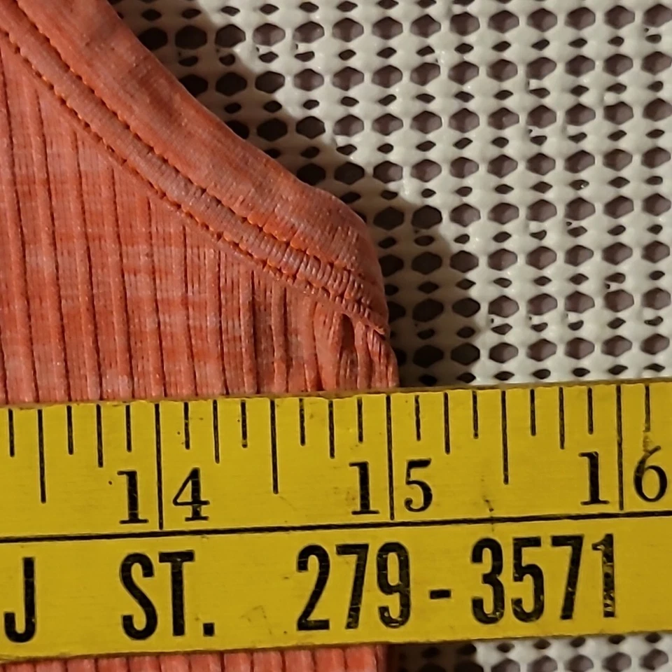 Camiseta sin mangas Athleta para mujer Peach Renew espalda deportiva elástica acanalada grande Foto 4 de 4