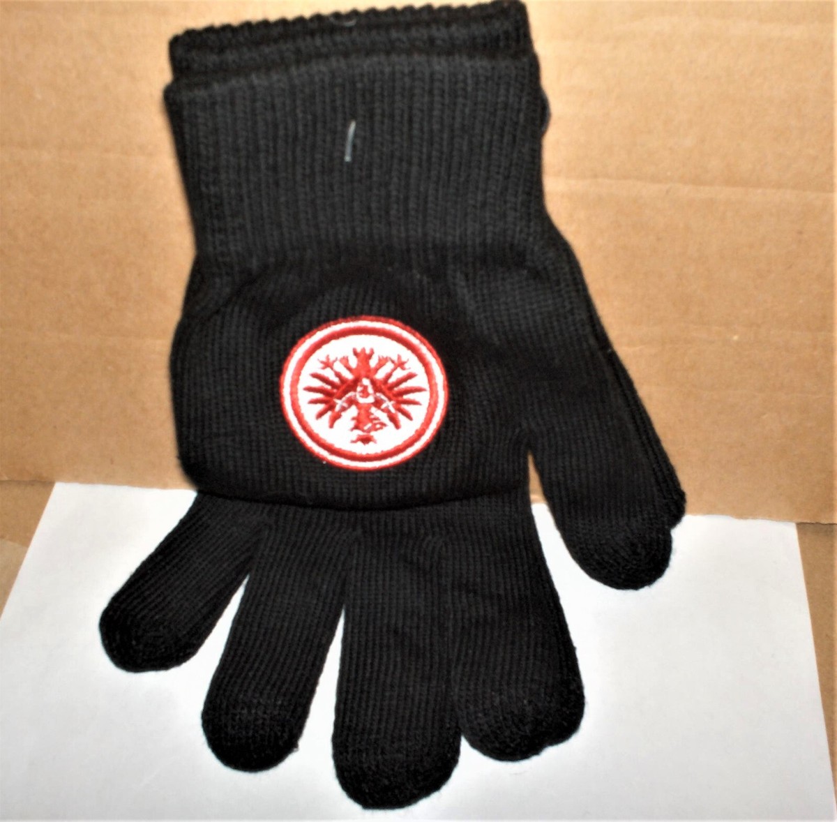 Eintracht Frankfurt - Smartphone-Handschuhe, schwarz, Gr. S --Neu,Lizenz |  eBay.de