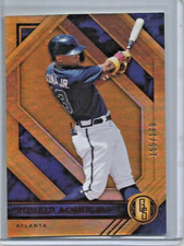 Ronald Acuna Jr. 2021 Panini Chronicles Gold Standard Red #155/199
