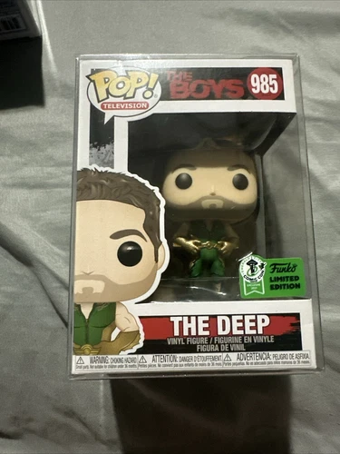 Funko Pop! The Boys: The Deep #985 ~ 2021 ECCC Exclusive ~ Official Con Sticker!