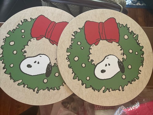 Snoopy Pottery Barn Disney Peanuts holiday Christmas party placemat school kid - Picture 8 of 12