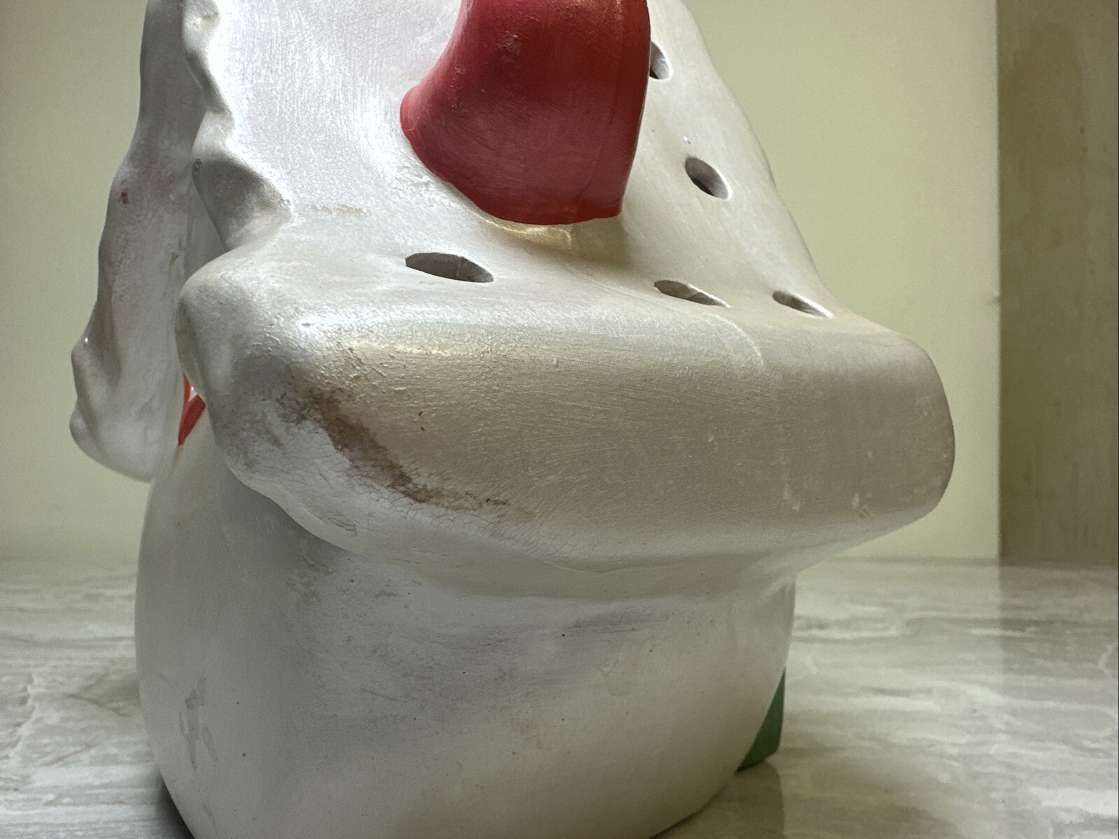 Vintage Gingerbread Candy House Style Ceramic Christmas Tea Light Candle Holder