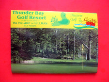 vtg - Golf Scorecard - THUNDER BAY GOLF RESORT - Course gc - Hillman MI