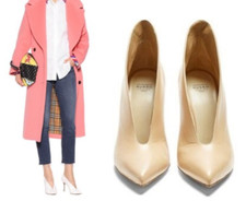 Stivaletti Francesco Russo Vamp 110 mm in pelle taglio profondo avorio US 8/IT 39 $920