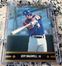 JEFF BAGWELL 1991 LEAF GOLD Rookie Card RC Houston Astros 449 Home Runs HOF $$$