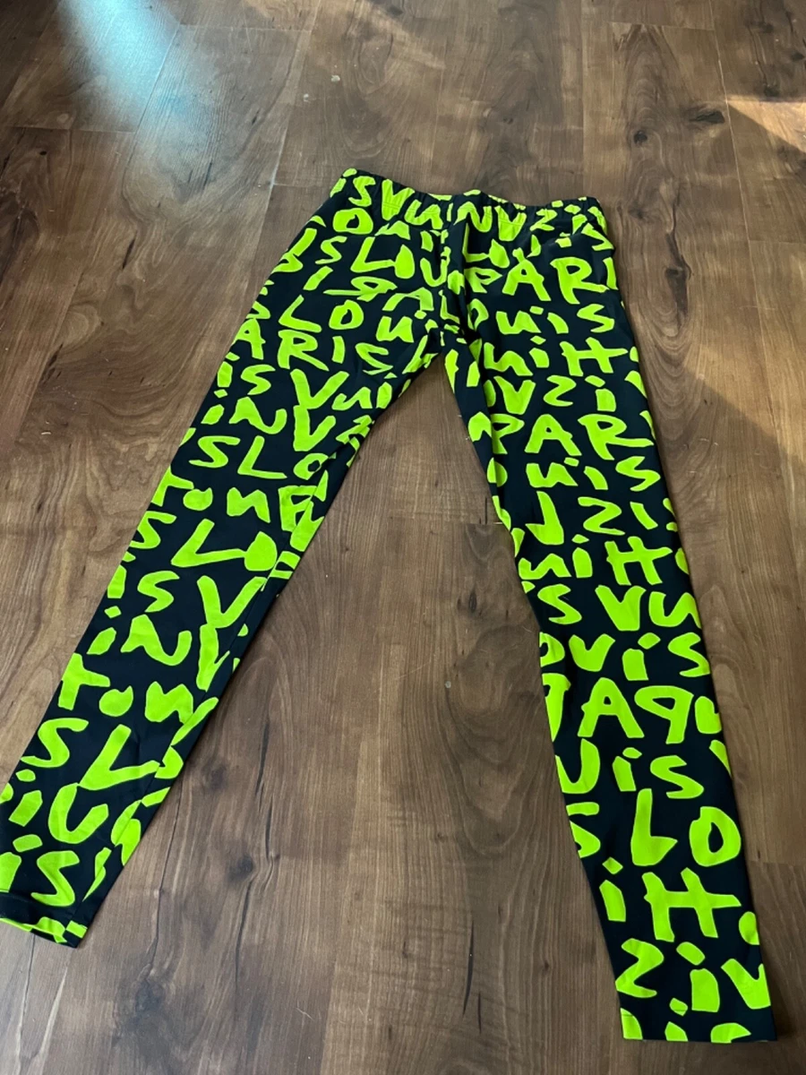 Louis Vuitton men's Size M Stephen Sprouse Neon PINK Graffiti Leggings