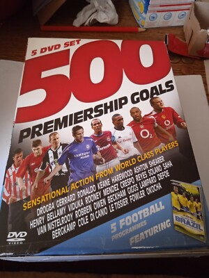 Fußball 500 Premiership Goals/ 4 DVDs+ Bonus DVD 