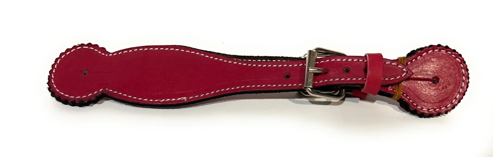 Correas de cuero para silla de montar Western, silla de montar Charro Correllones Para Espuelas Foto 2 de 4