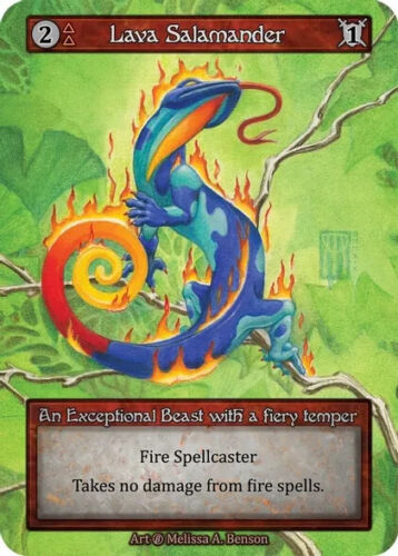 3x Sorcery: Contested Realm Beta Lava Salamander Exceptional Regular NM - Picture 1 of 1