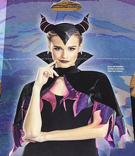 Disfraz De Bruja Maléfica Para Mujer – Vestido, Gargantilla Y Gorro Con Cuernos, Tallas S A L, Cosplay De Cine Y TV