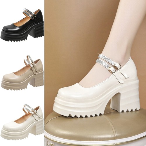 Women's formal shoes Platform High heels Party thick comfortable shoes |  eBay