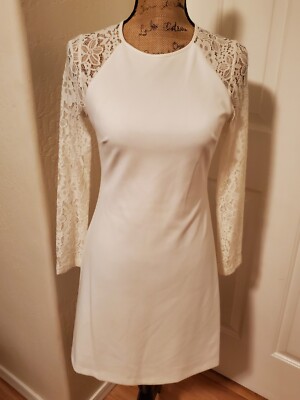 Tommy Hilfiger Women's Size 2 White & Lace Sheath Dress | eBay Tommy Hilfiger Women's Size 2 White & Lace Sheath Dress | eBay