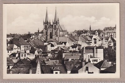 Ansichtskarte Chrudim/Crudim - Gesamtansicht mit Kirche Mariä Himmelfahrt - s/w - Bild 1 von 2