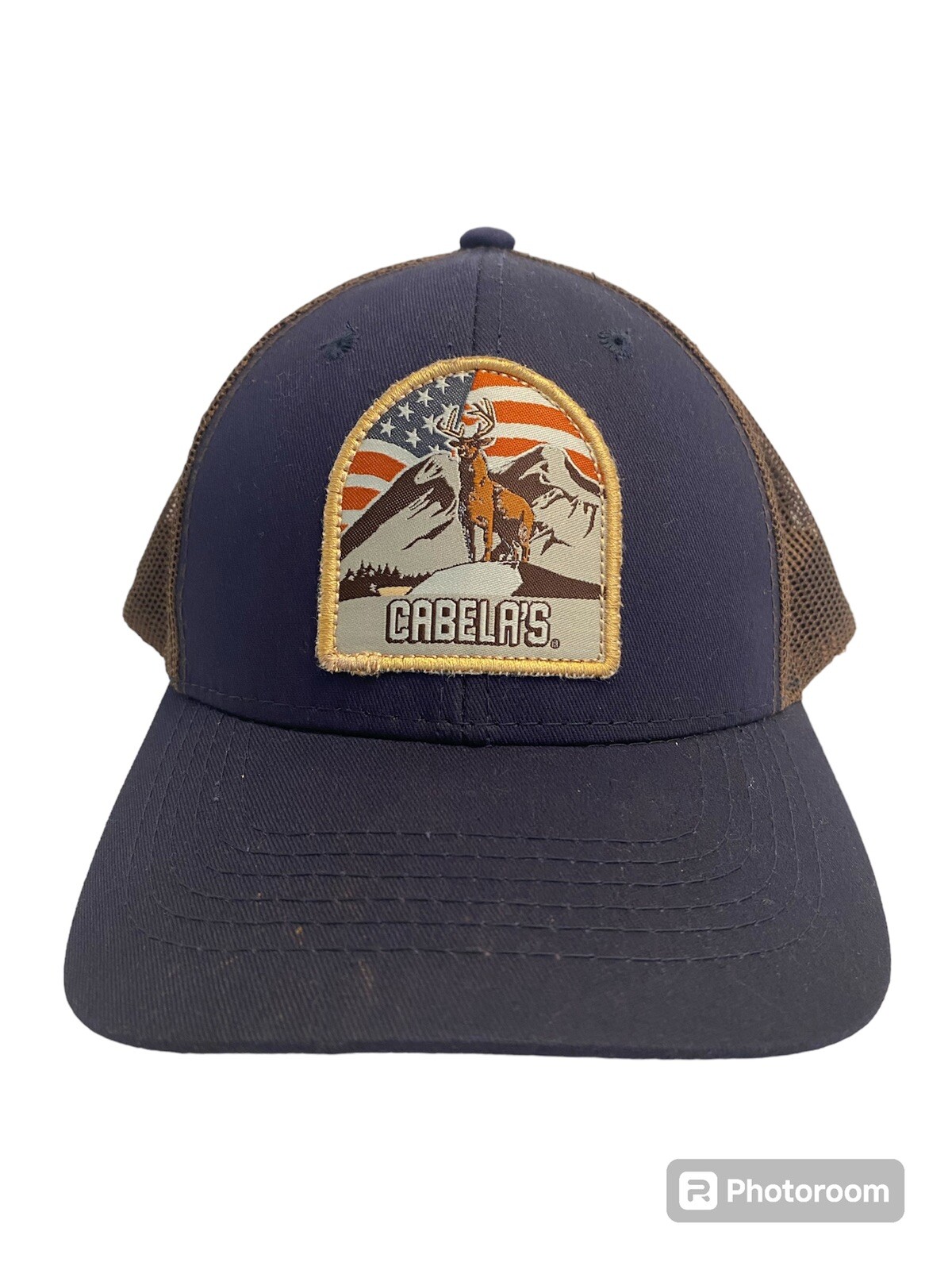 Cabela’s Logo Patch Meshback Trucker Hat Adjustab… - image 1