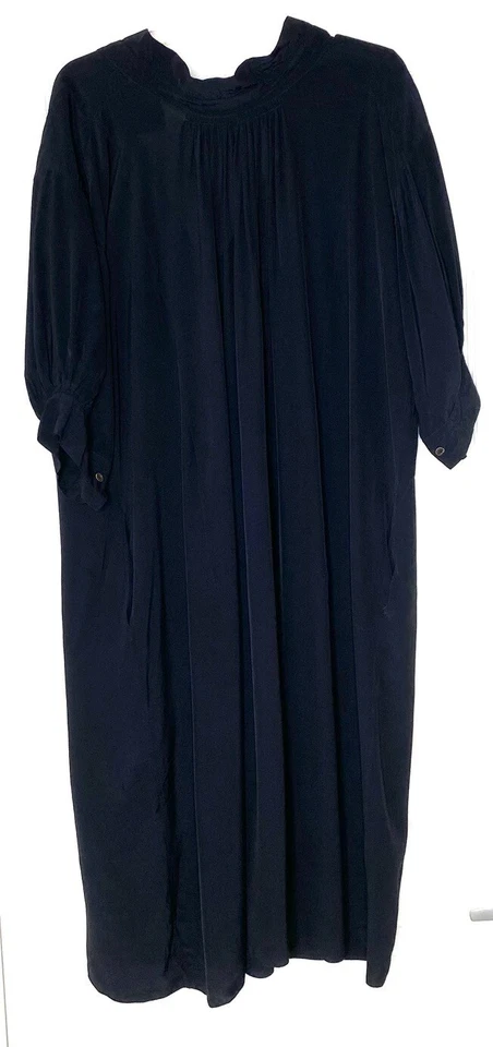 MARNI 黑色超大轻便束腰衬衫连衣裙 Kaftan 46 IT = 14/16 = XL 🖤 — 第 2/4 张图片