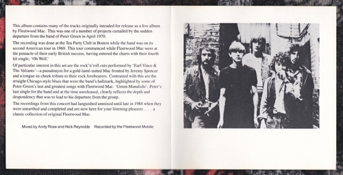CD FLEETWOOD MAC The Early Years Live 1969 Peter Green/Danny Kirwan Near Mint - Picture 2 of 3