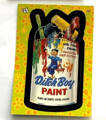 2008 TOPPS WACKY PACKAGES DITCH BOY PAINT CARD 36 FLASHBACK SERIES 1