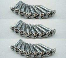 ¡24 TORNILLOS DE BISEL/REJILLA CROMADOS! PARA CAMIONETAS FORD F150 F250 F350 CAMIÓN BRONCO ETC